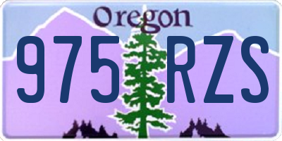 OR license plate 975RZS