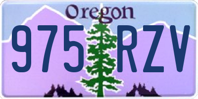 OR license plate 975RZV