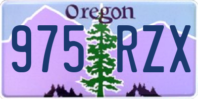 OR license plate 975RZX