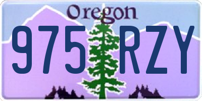 OR license plate 975RZY