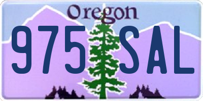 OR license plate 975SAL