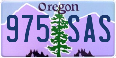 OR license plate 975SAS