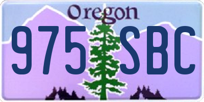 OR license plate 975SBC