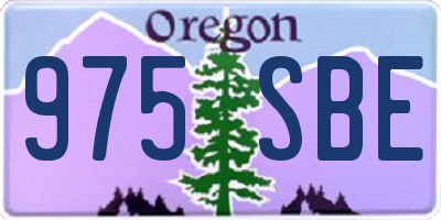 OR license plate 975SBE