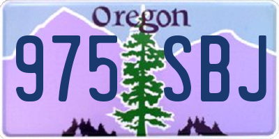 OR license plate 975SBJ