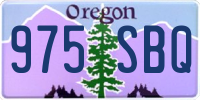 OR license plate 975SBQ