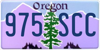 OR license plate 975SCC