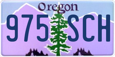 OR license plate 975SCH