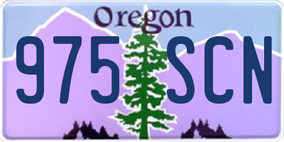 OR license plate 975SCN