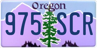 OR license plate 975SCR