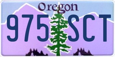 OR license plate 975SCT