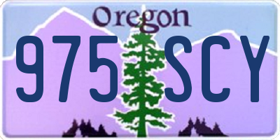 OR license plate 975SCY