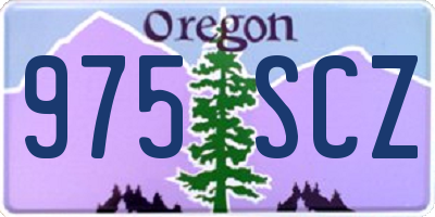 OR license plate 975SCZ