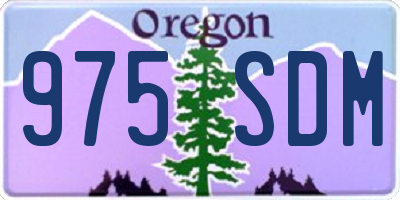OR license plate 975SDM