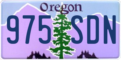 OR license plate 975SDN