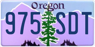 OR license plate 975SDT