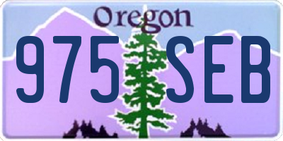 OR license plate 975SEB