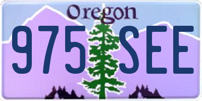 OR license plate 975SEE