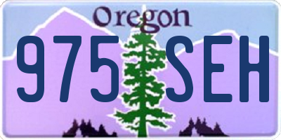 OR license plate 975SEH