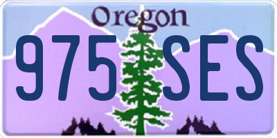 OR license plate 975SES