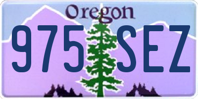 OR license plate 975SEZ