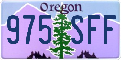OR license plate 975SFF