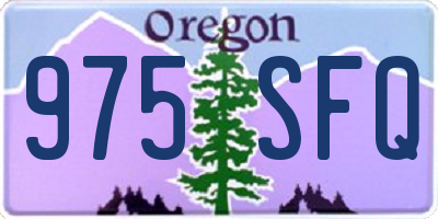 OR license plate 975SFQ