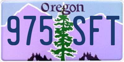 OR license plate 975SFT
