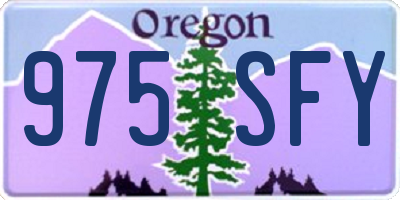 OR license plate 975SFY
