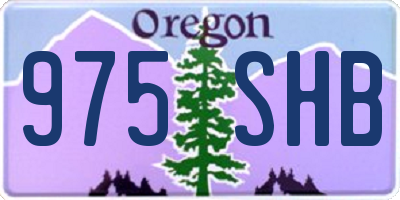 OR license plate 975SHB