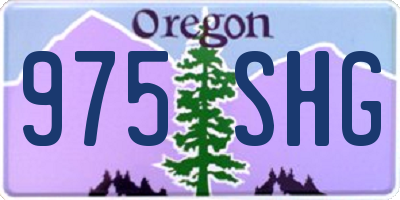 OR license plate 975SHG