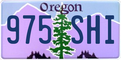 OR license plate 975SHI