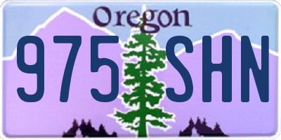 OR license plate 975SHN