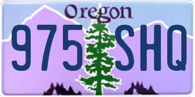 OR license plate 975SHQ