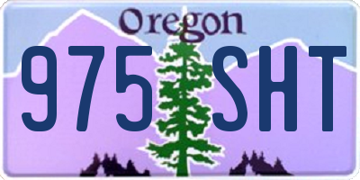 OR license plate 975SHT