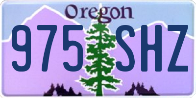 OR license plate 975SHZ