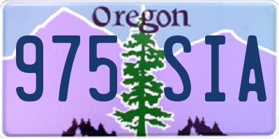 OR license plate 975SIA