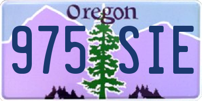 OR license plate 975SIE