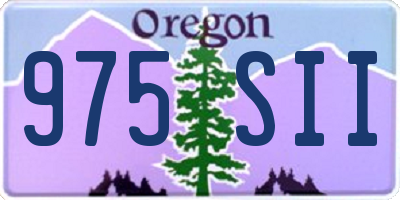 OR license plate 975SII