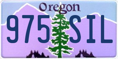 OR license plate 975SIL