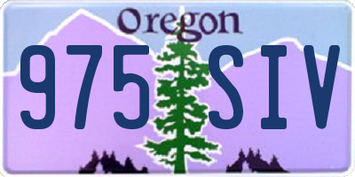 OR license plate 975SIV