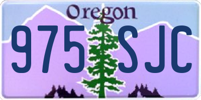 OR license plate 975SJC