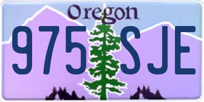 OR license plate 975SJE