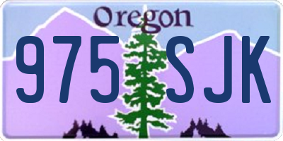 OR license plate 975SJK