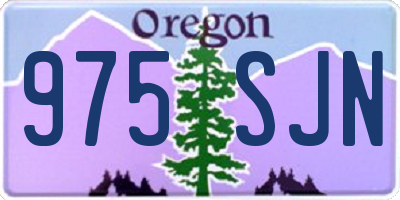 OR license plate 975SJN
