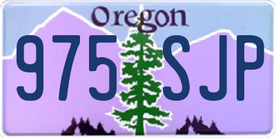 OR license plate 975SJP