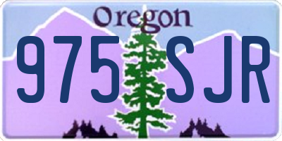 OR license plate 975SJR