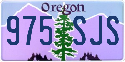 OR license plate 975SJS