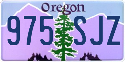 OR license plate 975SJZ