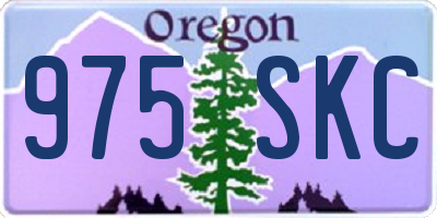 OR license plate 975SKC